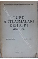 Türk Antlaşmaları Rehberi (1920 - 1973) | Kitap Keyfim